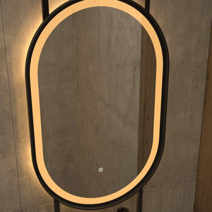 BORACAY LED 160 CCT - Espejo ovalado con sistema antivaho