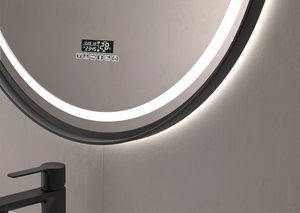 Caicos PRO LED 160 CCT - Espejo redondo con Pantalla LCD multifunción y sistema antivaho